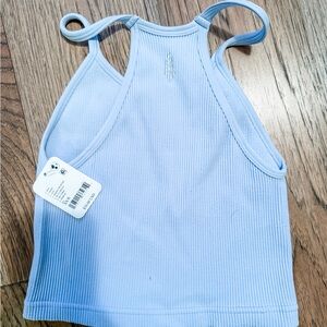 FP Movement by Free People Light Blue Crop Top